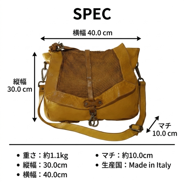 ASTREAウォッシュドレザー2WAYショルダーバッグ