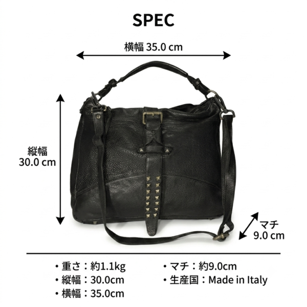 CALYPSOウォッシュドレザー2WAYショルダーバッグ