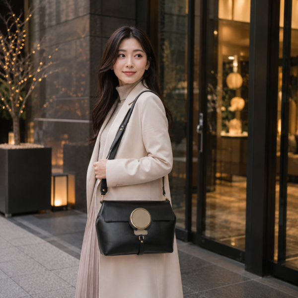 MIMAS 本革ショルダーバッグ