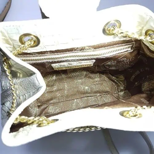 THEBE本革リュックベージュ