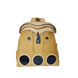 leather-bag-backpack-brown-正面 本革 スマートバックパック 多機能リュック