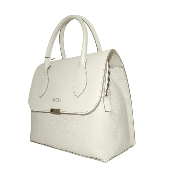 牛革ハンドバッグベージュ