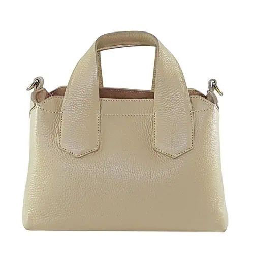 Isis本革バッグ2wayハンドバッグベージュ