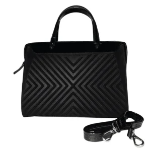 牛革ハンドバッグ黒