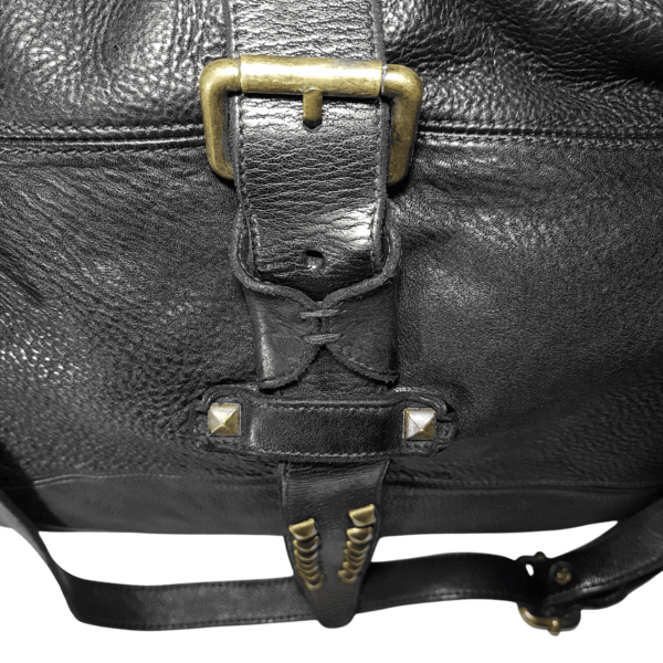 leather-bag-black-ディテール Calypso本革バッグ2wayショルダーバッグ