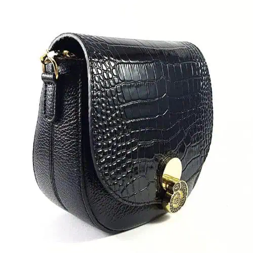 leather-bag-black-側面 Callisto本革バッグ黒ショルダーバッグ