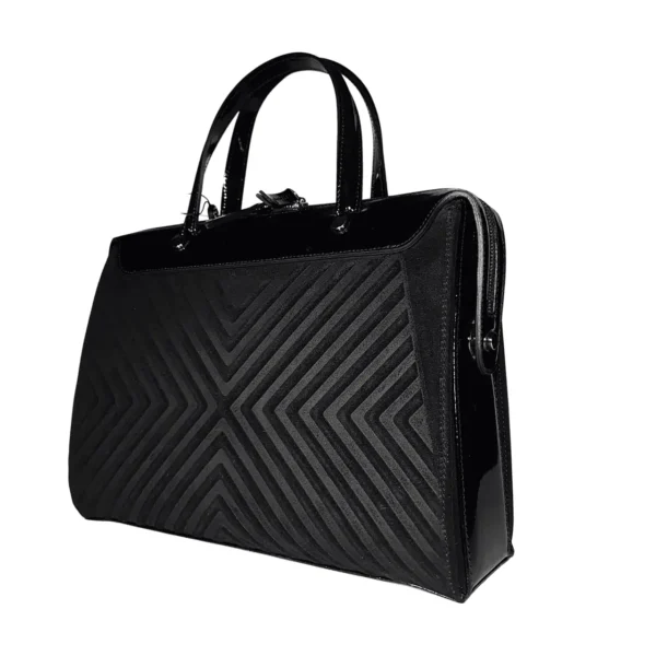 Columba本革バッグ2wayハンドバッグ黒