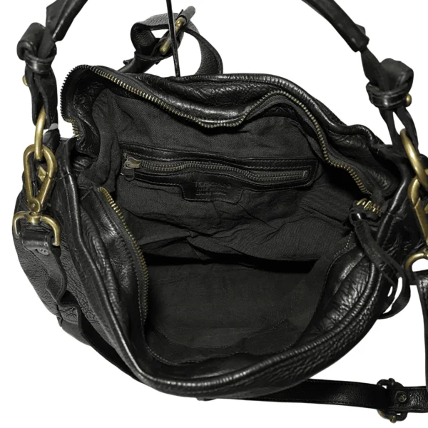 leather-bag-black-内側 Calypso本革バッグ2wayショルダーバッグ