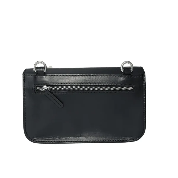 leather-bag-black-後方 Leo本革バッグショルダーバッグ黒