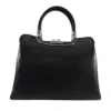 leather-bag-black-正面 Iris本革バッグ2wayハンドバッグ黒