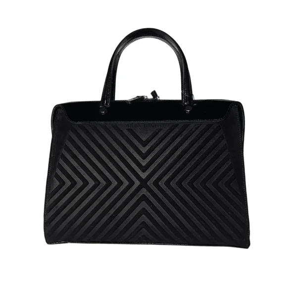 Columba本革バッグ2wayハンドバッグ黒