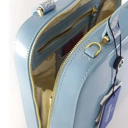 leather-bag-blue-内側2 Venus本革バッグ2wayハンドバッグ青