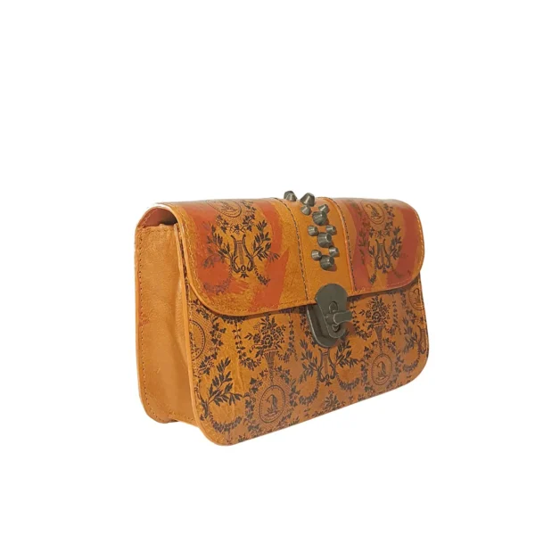 Ariel本革バッグショルダーバッグオレンジ