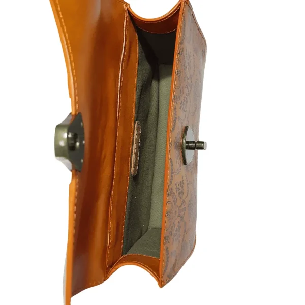 Ariel本革バッグショルダーバッグオレンジ