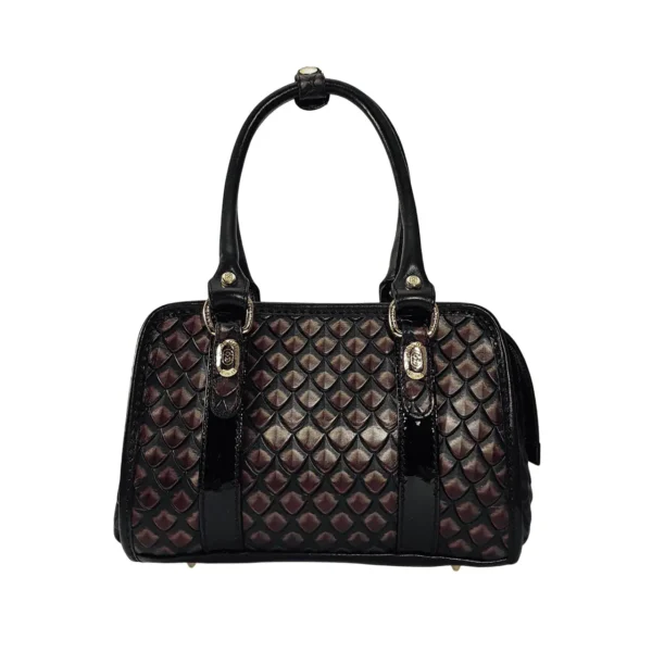 Canis本革バッグ2WAYハンドバッグ黒