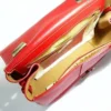 Metis本革バッグ2WAY赤いハンドバッグ