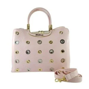 牛革バッグピンク