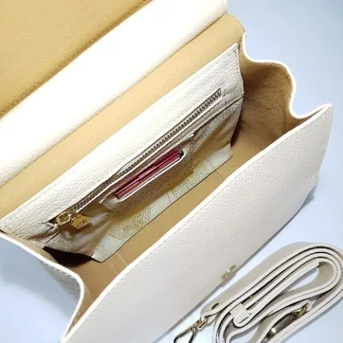 leather-handbag-pink-内側 ピンクの牛革ハンドバッグレディース