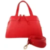 leather-handbag-red-ショルダーストラップ レディース赤い牛革ハンドバッグ