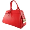 leather-handbag-red-側面 AMALTHEA本革バッグ2wayハンドバッグ赤い