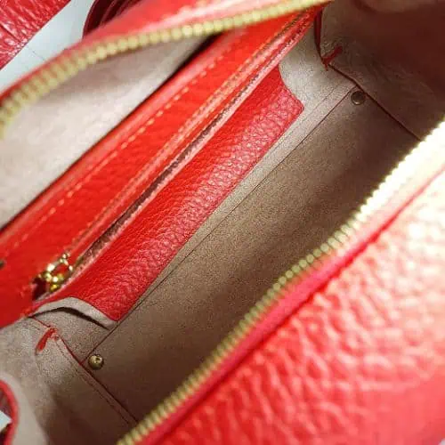 leather-handbag-red-内側 AMALTHEA本革バッグ2wayハンドバッグ赤い