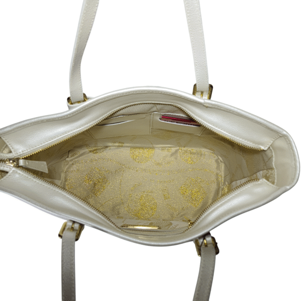 牛革トートバッグ白