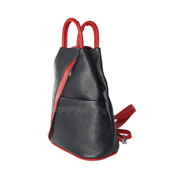 leather-backpack-black-red-側面 leather-backpack-black-red-perspective