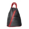 leather-backpack-black-red-正面 leather-backpack-black-red-front