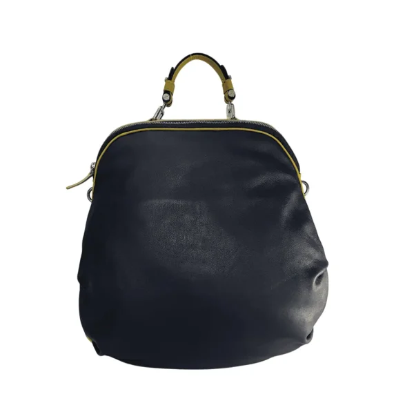 AlulaB本革バッグ2wayハンドバッグ青