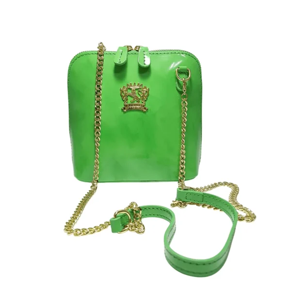 Shoulderbag-green-leather