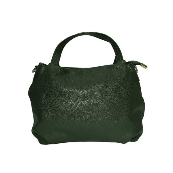 leather-handbag-militarygreen-front2 イタリア製本革レディースバッグ Nashira