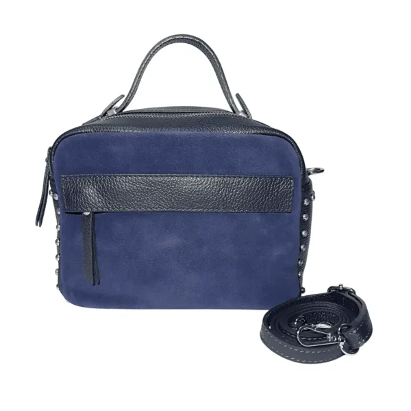 レディースバッグ-leather-bluenavy-shoulderbag