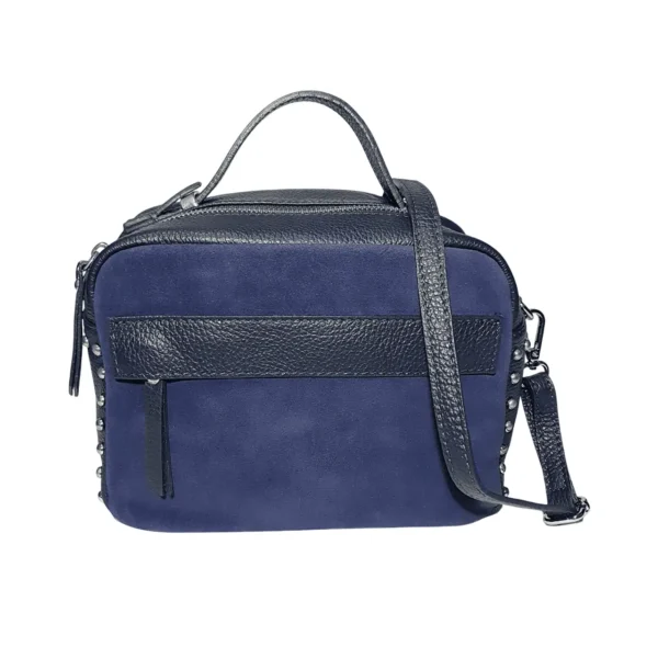 レディースバッグ-leather-bluenavy-front-with-strap