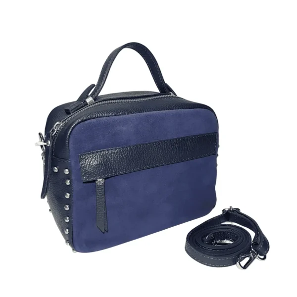 レディースバッグ-leather-bluenavy-shoulderbag