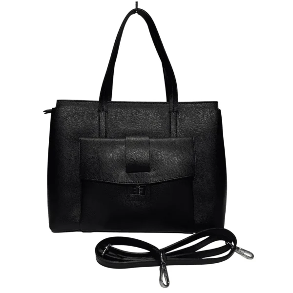 レディースバッグ-leather-handbag-black