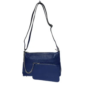 レディースバッグ-leather-shoulderbag-blue