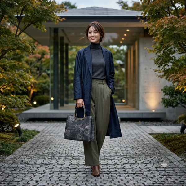 SEVAS 本革ハンドバッグ