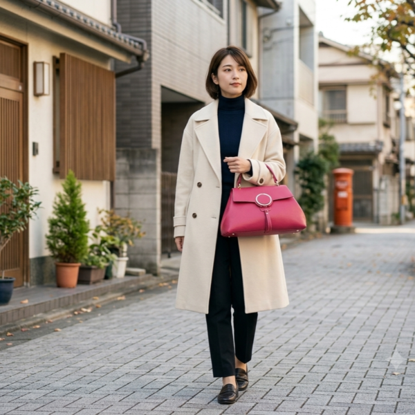 YOLHA 本革ハンドバッグ