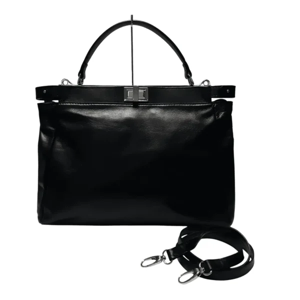 ビジネスバッグ-leather-black