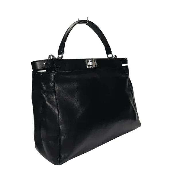 ビジネスバッグ-leather-black