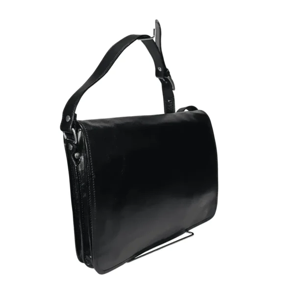 ビジネスバッグ-leather-black