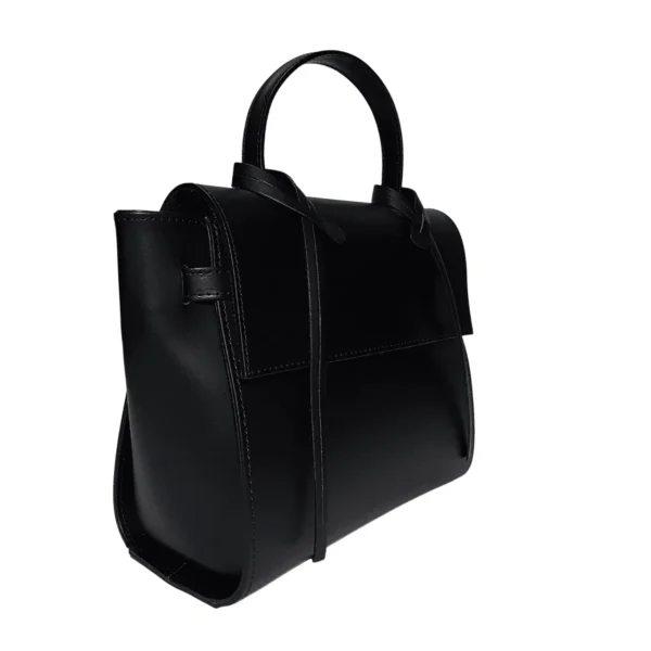 レディースバッグ-leather-handbag-black-details レディースバッグ-イタリア製本革