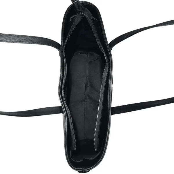 レディースバッグ-leather-totebag-black-interior レディースバッグ-本革トートバッグ