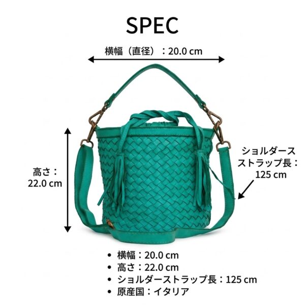 TEAL4 TEAL 本革2WAY ハンドバッグ