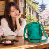 TEAL5 TEAL 本革2WAY ハンドバッグ